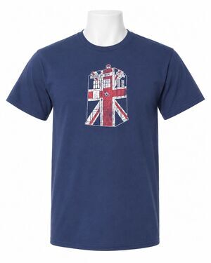 Ripple Junction Doctor Who Union Jack Tardis Tee 3X Mens Police Box design Brit